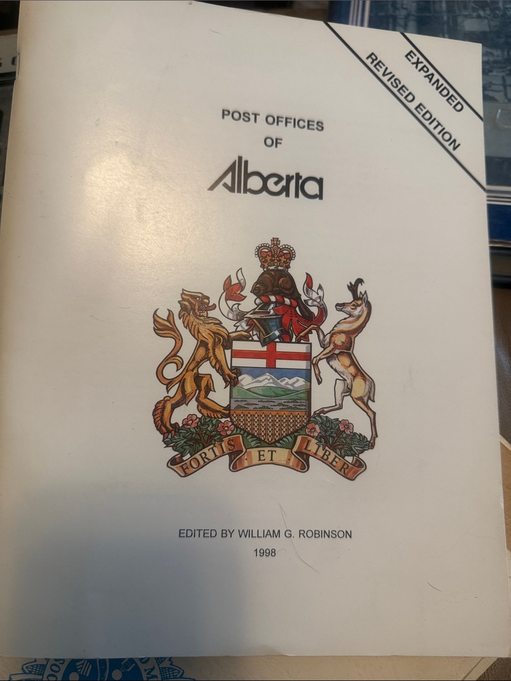 Alberta Post Offices Book - White Cover
